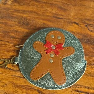 Portland Leather Goods Gingerbread Man Coin Purse
